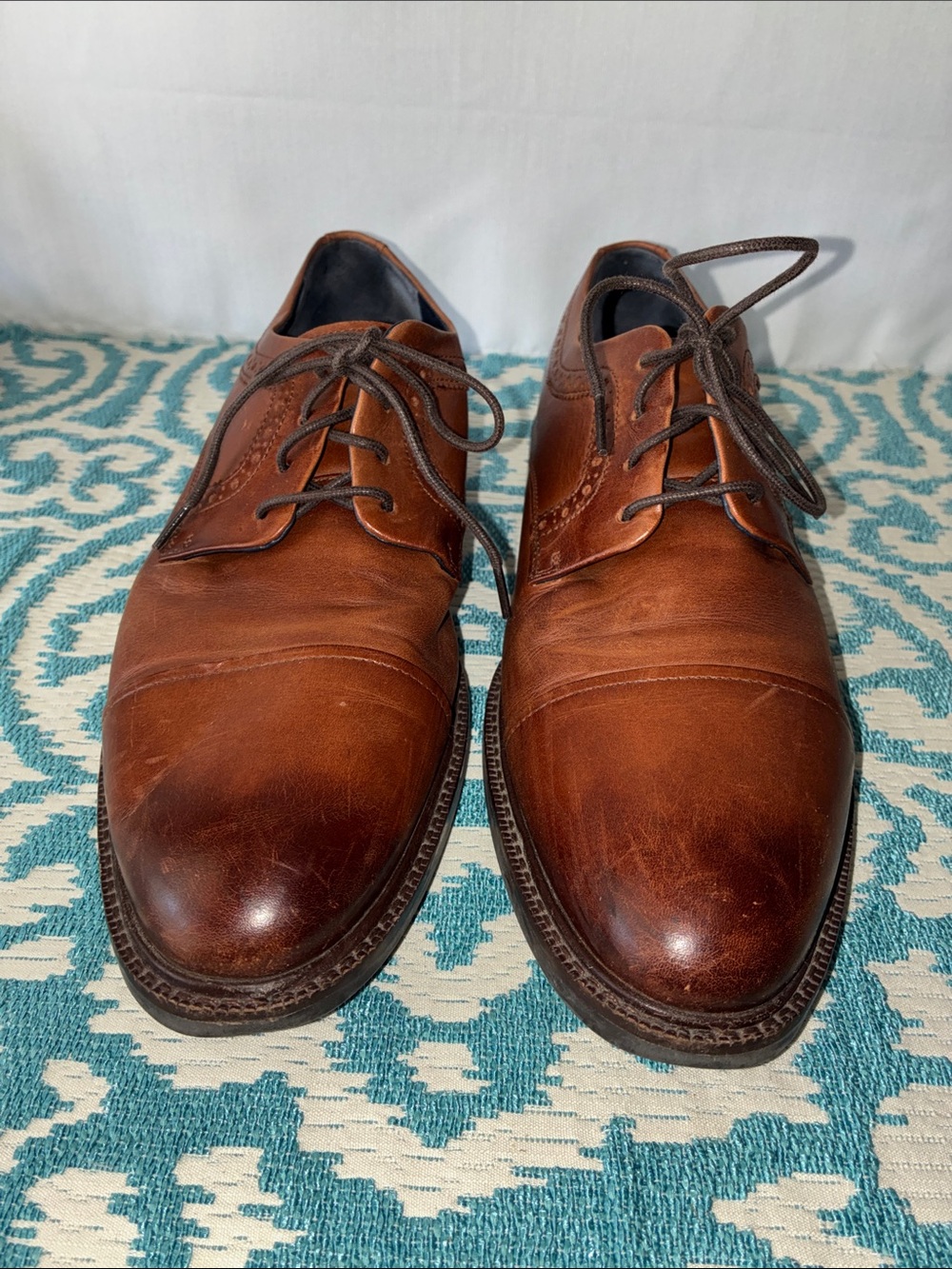 Cole Haan Men's Brown Leather Grand ØS  Oxfords Sz 8 1/2 M
